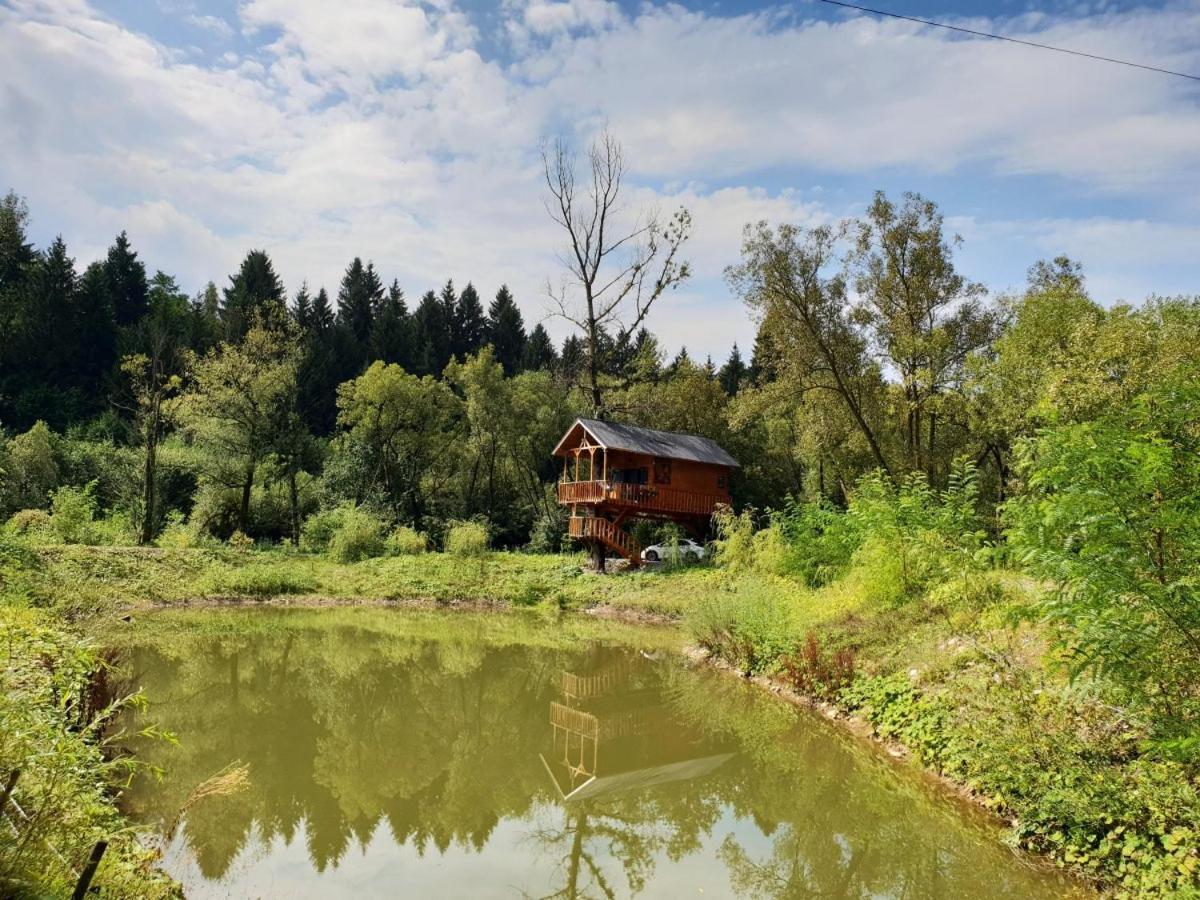 Cuibul Vulturilor - Casuta In Copac Villa Moisei Buitenkant foto
